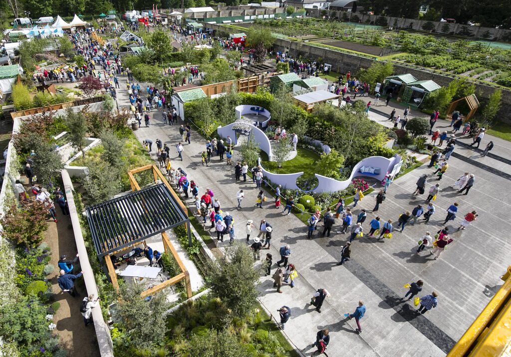 Bord Bia Bloom festival in the Phoenix Park, Dublin — show gardens and food village over the June bank holiday weekend, an easy day-trip from EirStay Donnybrook corporate serviced apartments