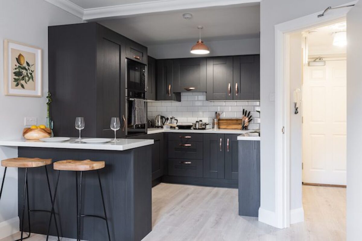 Living space in EirStay Aungier corporate accommodation Dublin 2 city centre