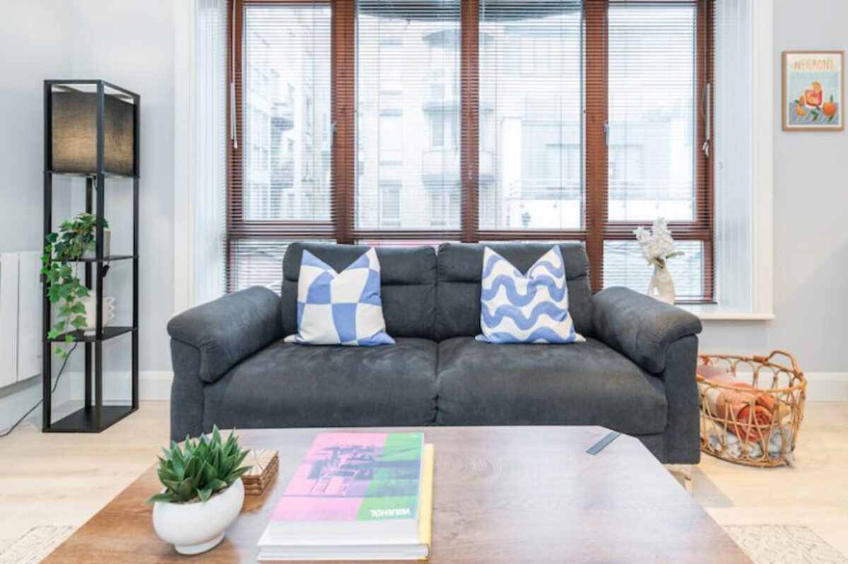 Comfortable bedroom in EirStay Italian Quarter serviced apartment Dublin 1 short-term rental