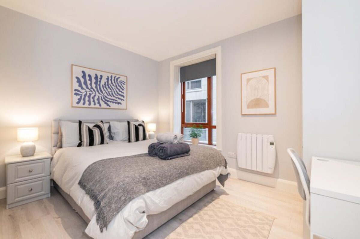 Workspace detail in EirStay Italian Quarter serviced apartment Dublin 1 city centre