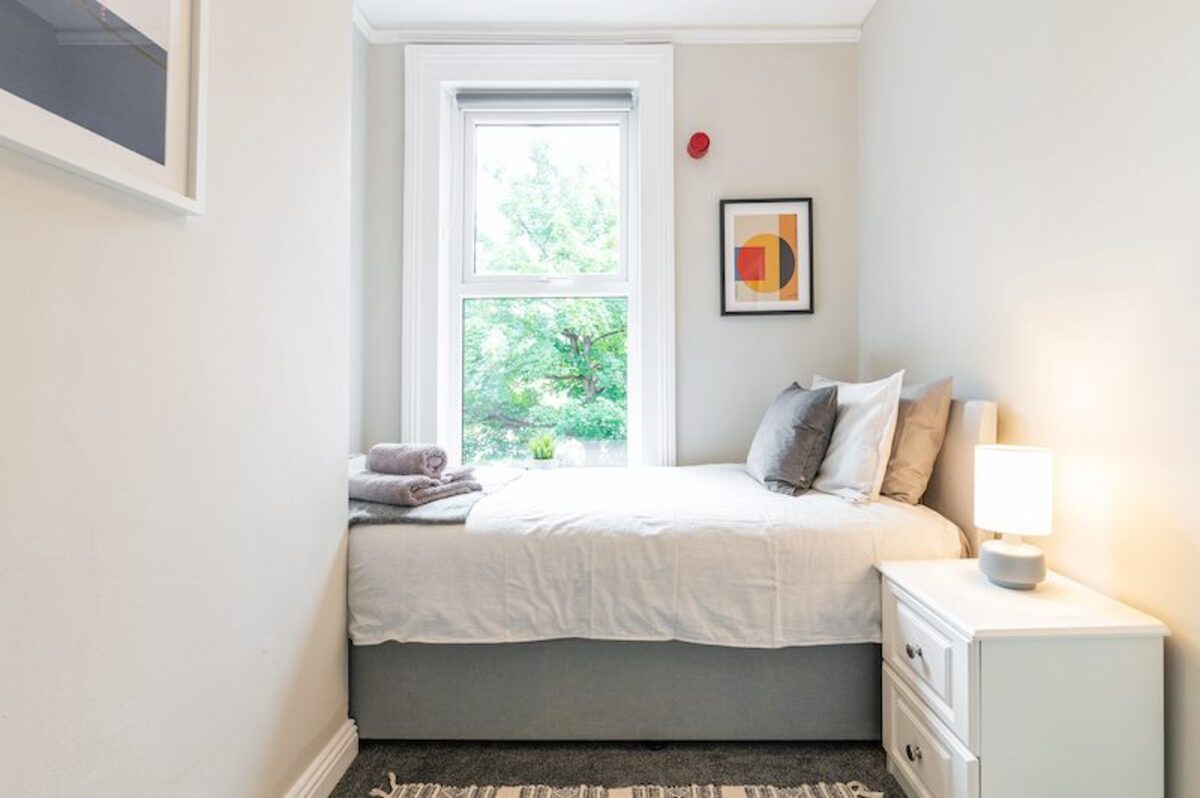 Bedroom in EirStay corporate short stay apartment Ranelagh Dublin 6
