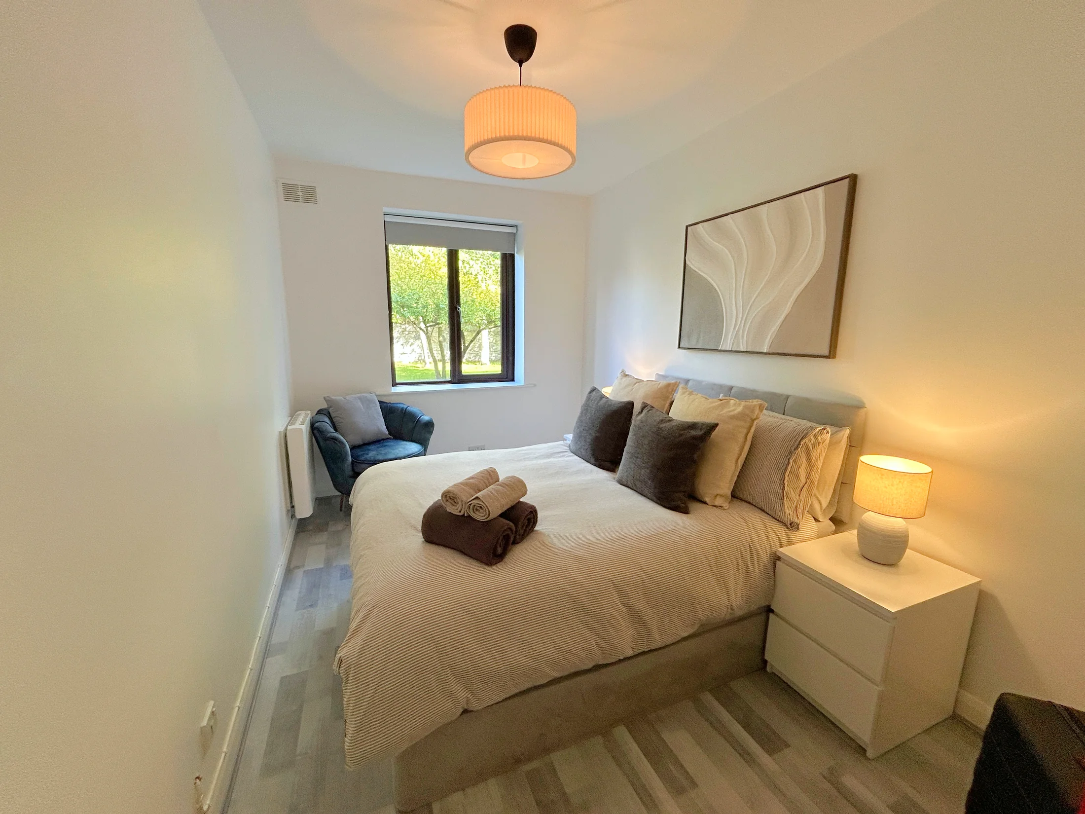 Rathgar apartment bedroom by the window