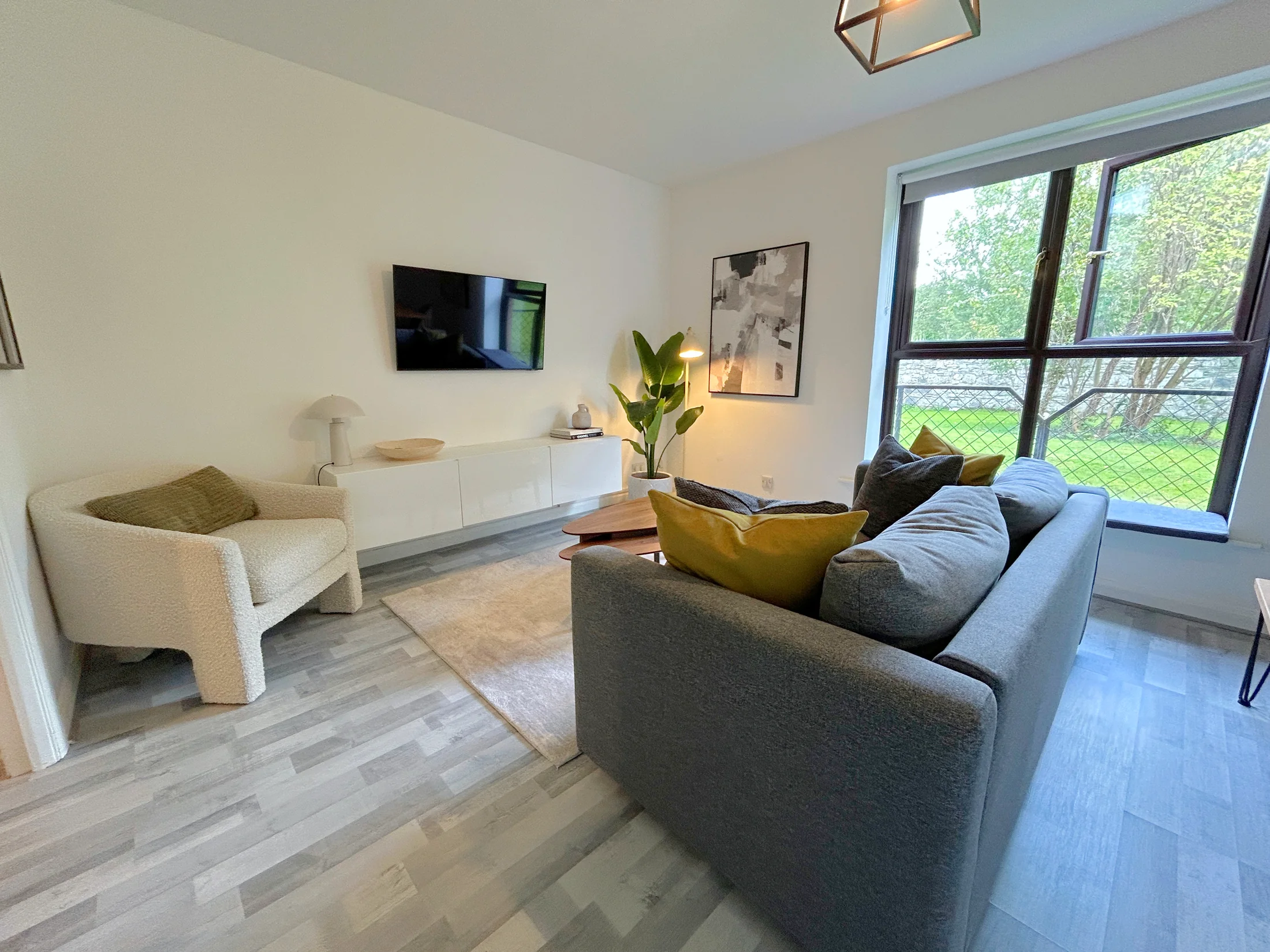 Rathgar apartment living room by the window