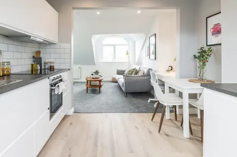 Bedroom styling detail in EirStay loft corporate accommodation Ranelagh Dublin 6