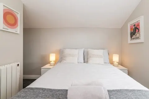Lounge area in EirStay loft corporate accommodation Ranelagh Dublin 6