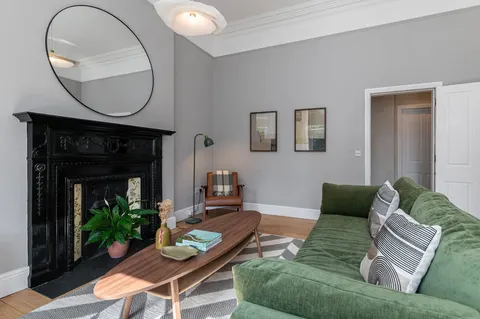 EirStay Donnybrook short stay apartment lounge with period features Dublin 4