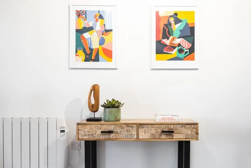 Interior detail of EirStay Jervis serviced apartment near Luas Red Line Dublin 1