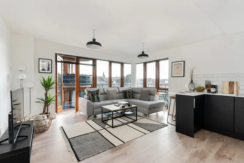 EirStay Kilmainham corporate apartment with open plan living and balcony Dublin 8