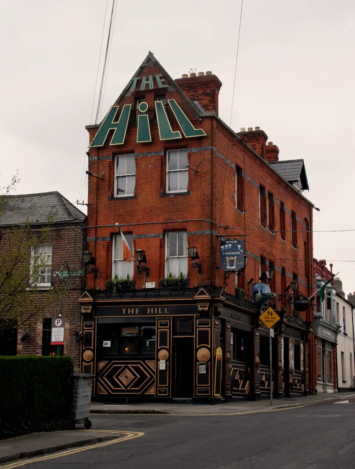 The Hill pub in Ranelagh, Dublin 6 — a Victorian red-brick corner pub near the village Triangle, minutes from EirStay’s Ranelagh apartments