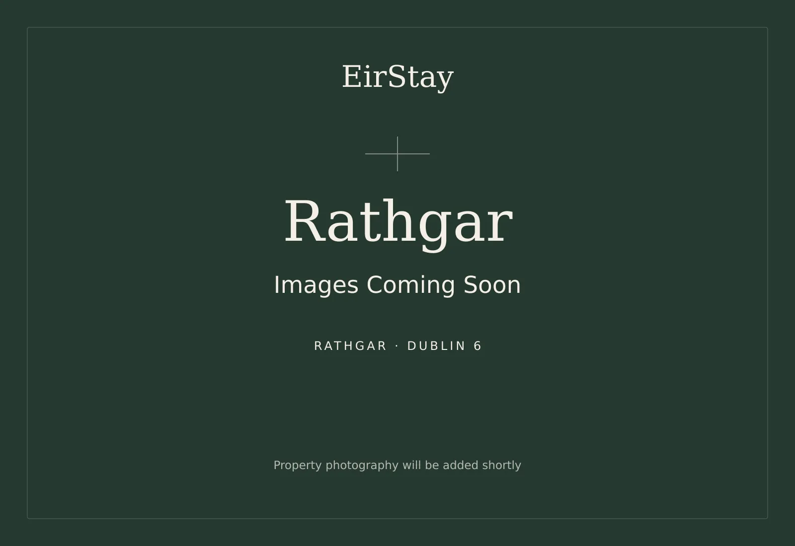 Rathgar one-bedroom apartment — images coming soon (placeholder 3, not a property photograph)